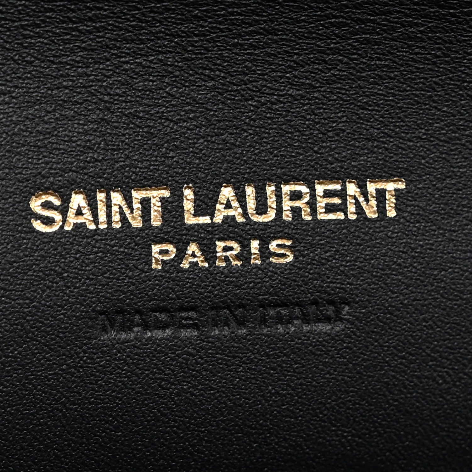 Saint Laurent Nappa Patent Calfskin Two-Toned Monogram Pouch Alabastro Black 7 of 9
