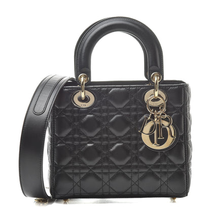 Christian Dior Lambskin Cannage Small My ABCDior Lady Dior Black 1 of 13