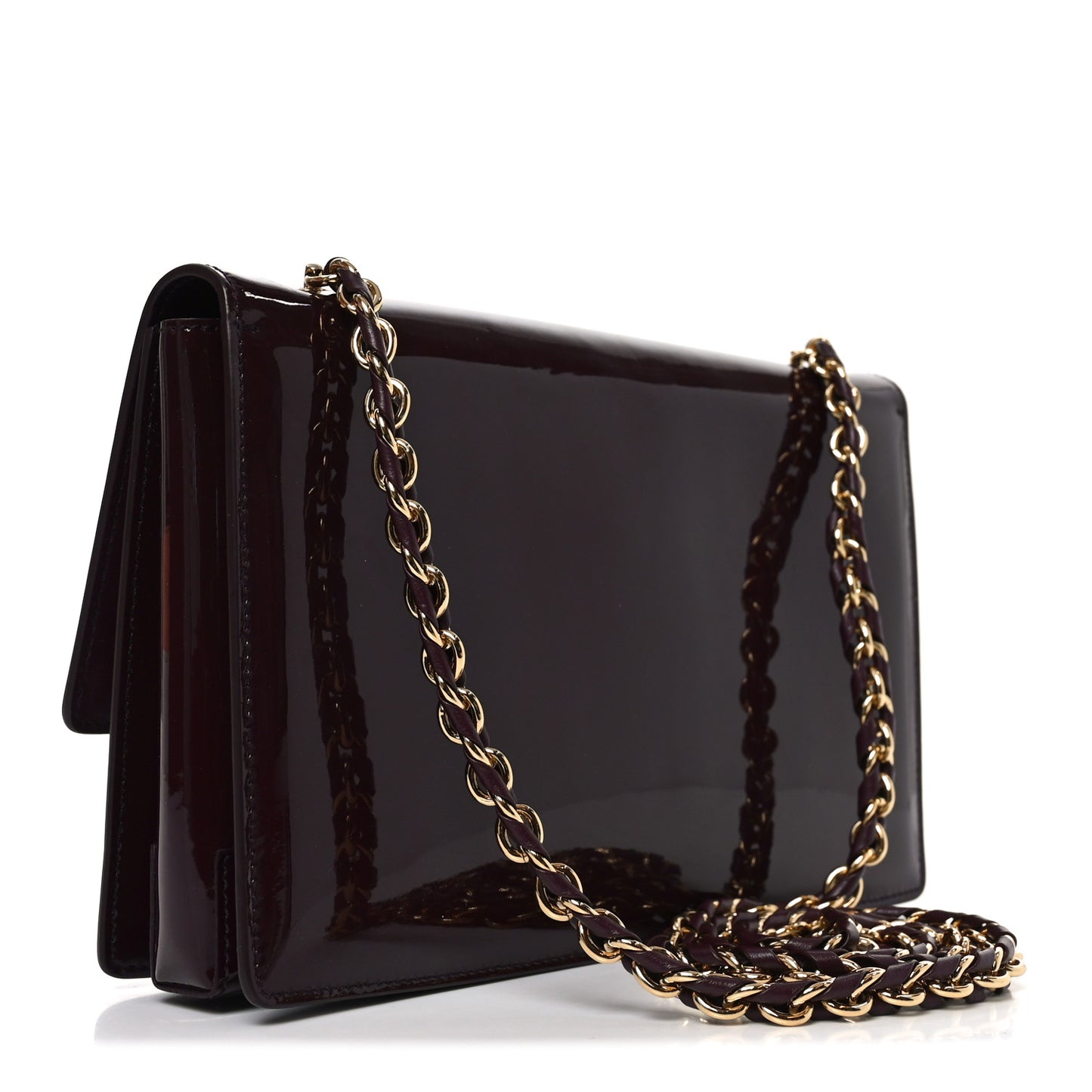 Patent Ginny Vara Bow Shoulder Bag Rouge Black