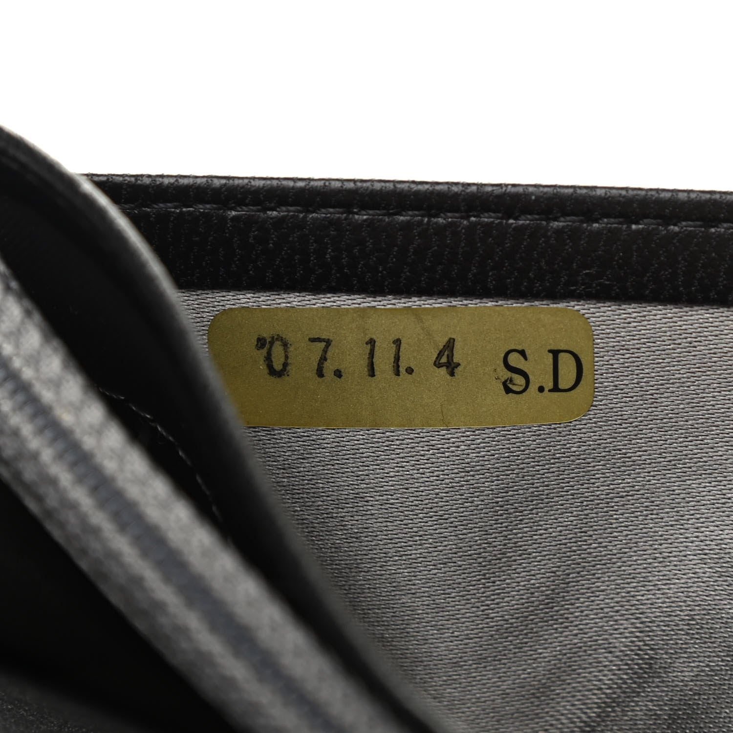 Chanel Lambskin Camellia Embossed Yen Wallet Black 9 of 10