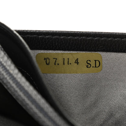 Chanel Lambskin Camellia Embossed Yen Wallet Black 9 of 10