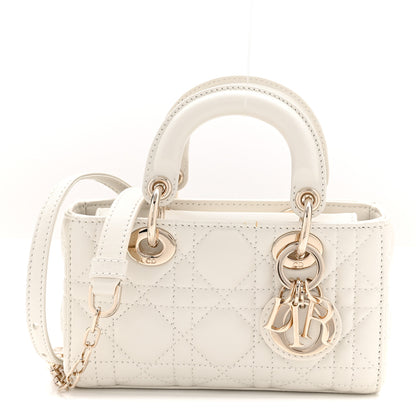 Christian Dior Lambskin Cannage Micro Lady D-Joy Latte 1 of 10
