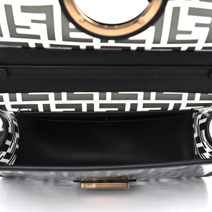 Fendi TPU FF Vitello Century F is Fendi Kan I Shoulder Bag Black 4 of 13