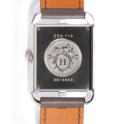 Hermes Stainless Steel Swift 29mm Cape Cod Double Tour Quartz Watch Etoupe 5 of 8