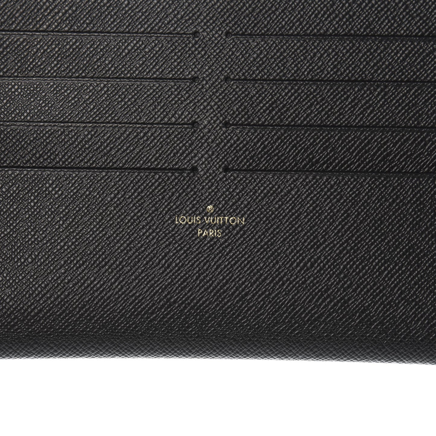 Calfskin Felicie Chain Wallet Card Holder Insert Black