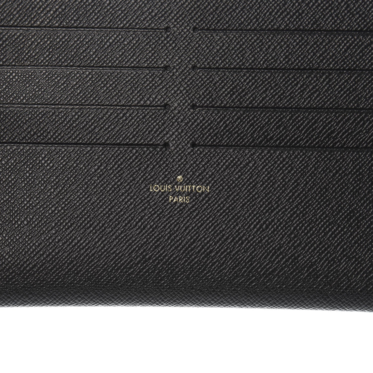 Louis Vuitton Calfskin Felicie Chain Wallet Card Holder Insert Black 6 of 6