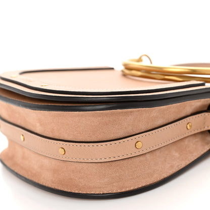 Chloe Calfskin Suede Small Nile Bracelet Bag Bleached Brown 9 of 9