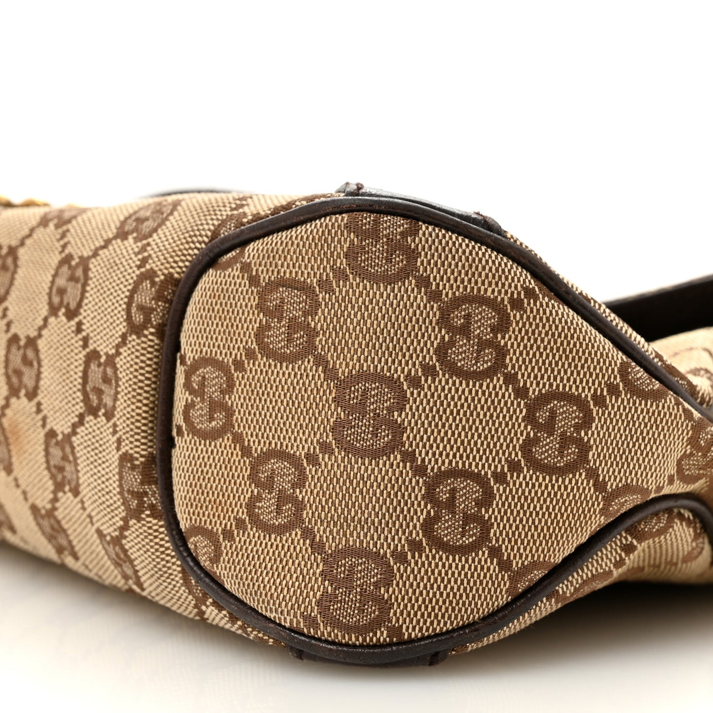 Monogram Horsebit Chain Flap Shoulder Bag Brown