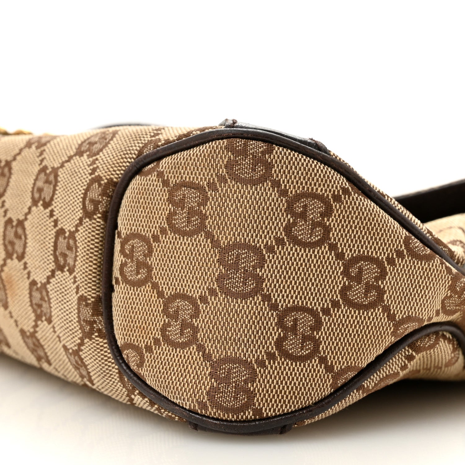 Gucci Monogram Horsebit Chain Flap Shoulder Bag Brown 10 of 15