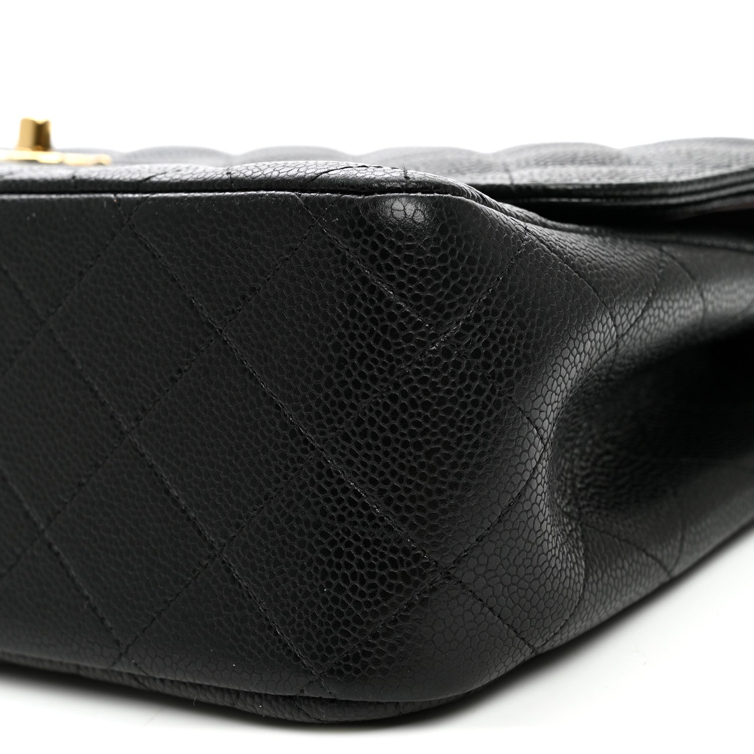 Chanel Caviar Quilted Jumbo Double Flap Black 9 of 10