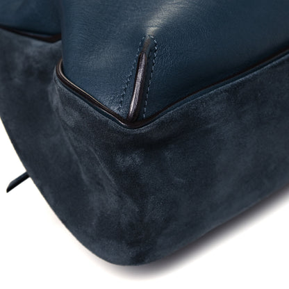 Chloe Suede Medium Lexa Shoulder Bag Silver Blue 10 of 11