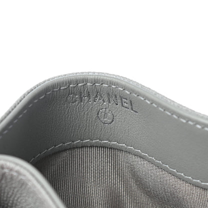 Chanel Caviar Quilted Boy Card Holder Grey 5 of 8