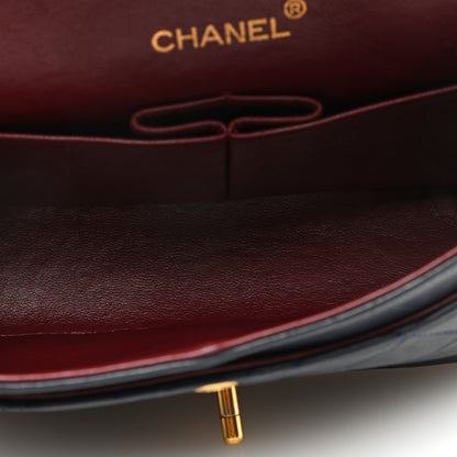 Chanel Lambskin Quilted Small Double Flap Navy 5 of 10