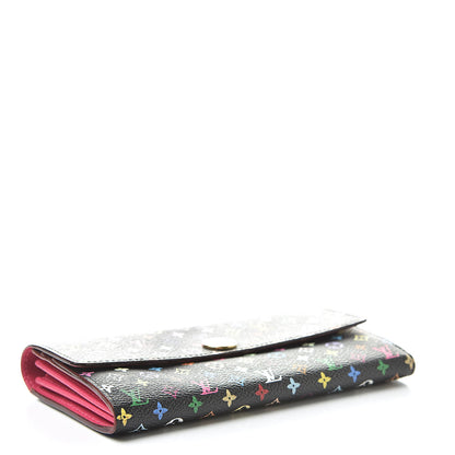 Louis Vuitton Monogram Multicolor Sarah Wallet Black Grenade 4 of 7