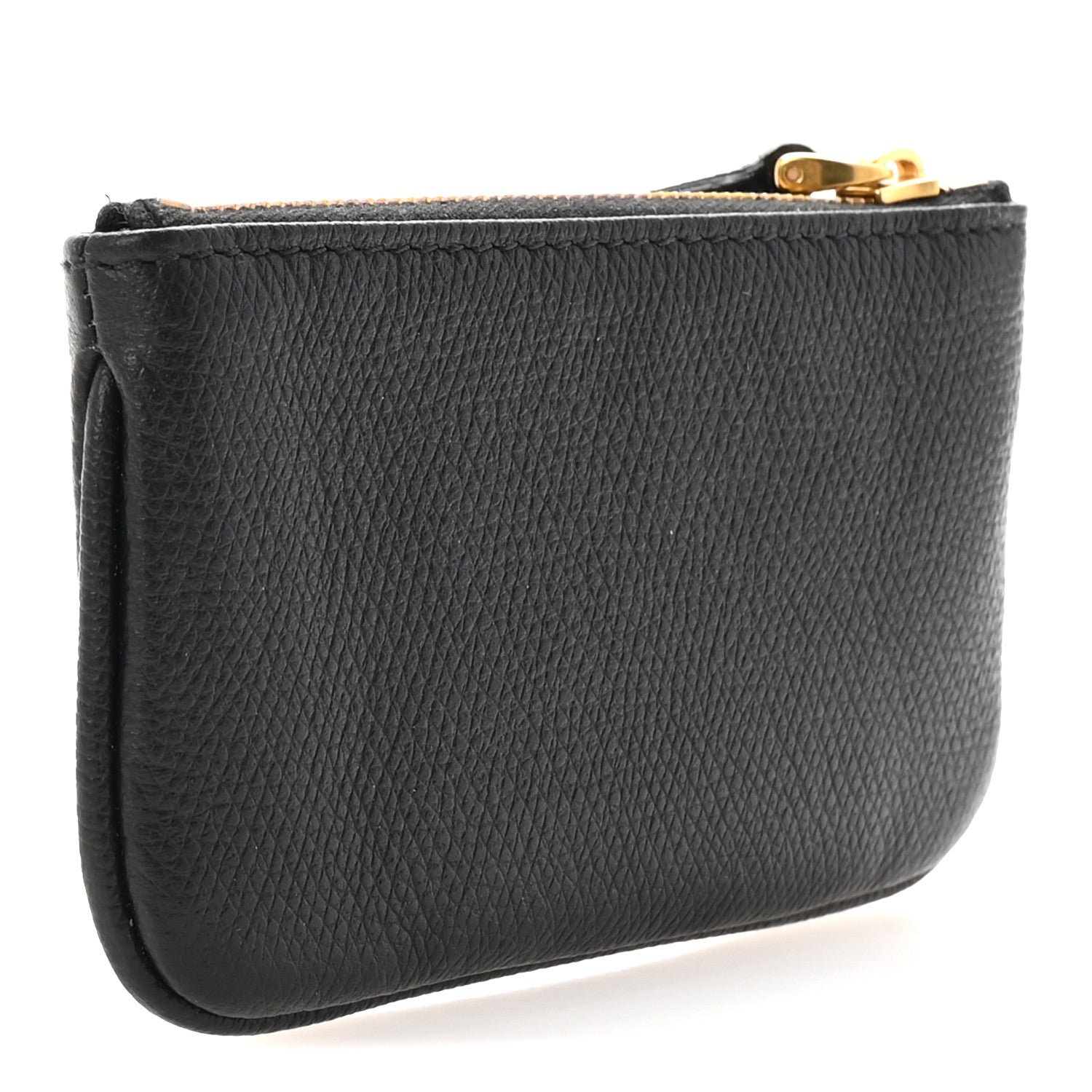 Valentino Garavani Grainy Calfskin Vlogo Key Ring Black 3 of 7