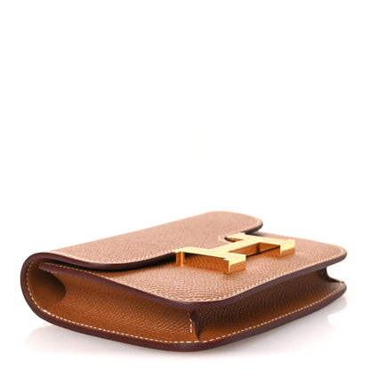 Hermes Epsom Constance Slim Wallet Gold 5 of 10