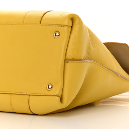 Salvatore Ferragamo Calfskin Medium Sookie Shoulder Bag Yellow 10 of 15