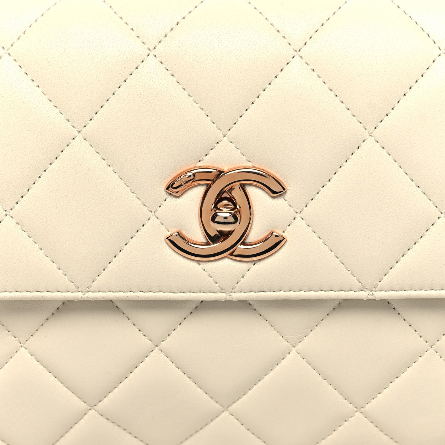 Chanel Lambskin Quilted Small Trendy CC Dual Handle Flap Bag White 9 of 13