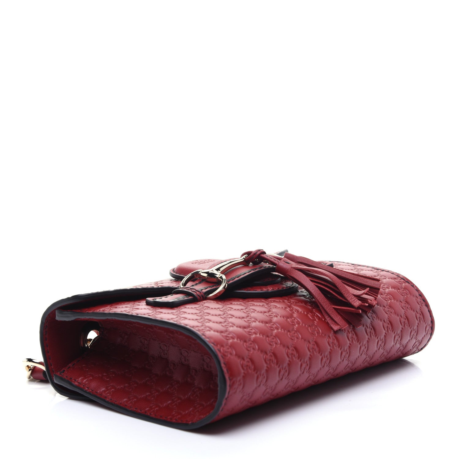 Gucci Soft Microguccissima Mini Emily Chain Shoulder Bag Rosso 4 of 11