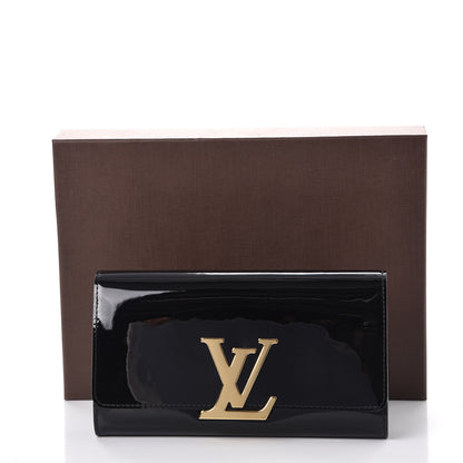 Louis Vuitton Patent Neo Sobe Louise EW Clutch Black 10 of 10