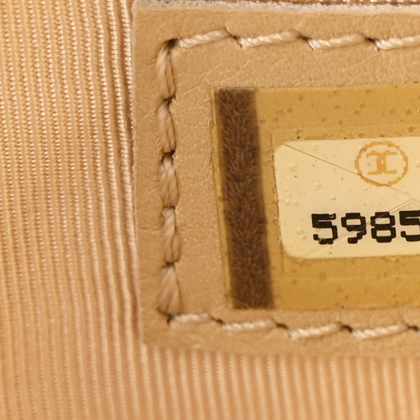 Calfskin CC Tote Beige