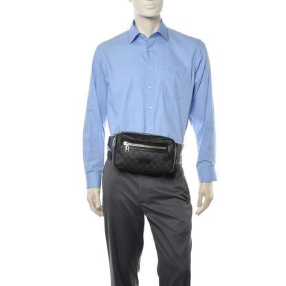 Gucci Soft GG Supreme Monogram Web Belt Bag Black Grey 2 of 9