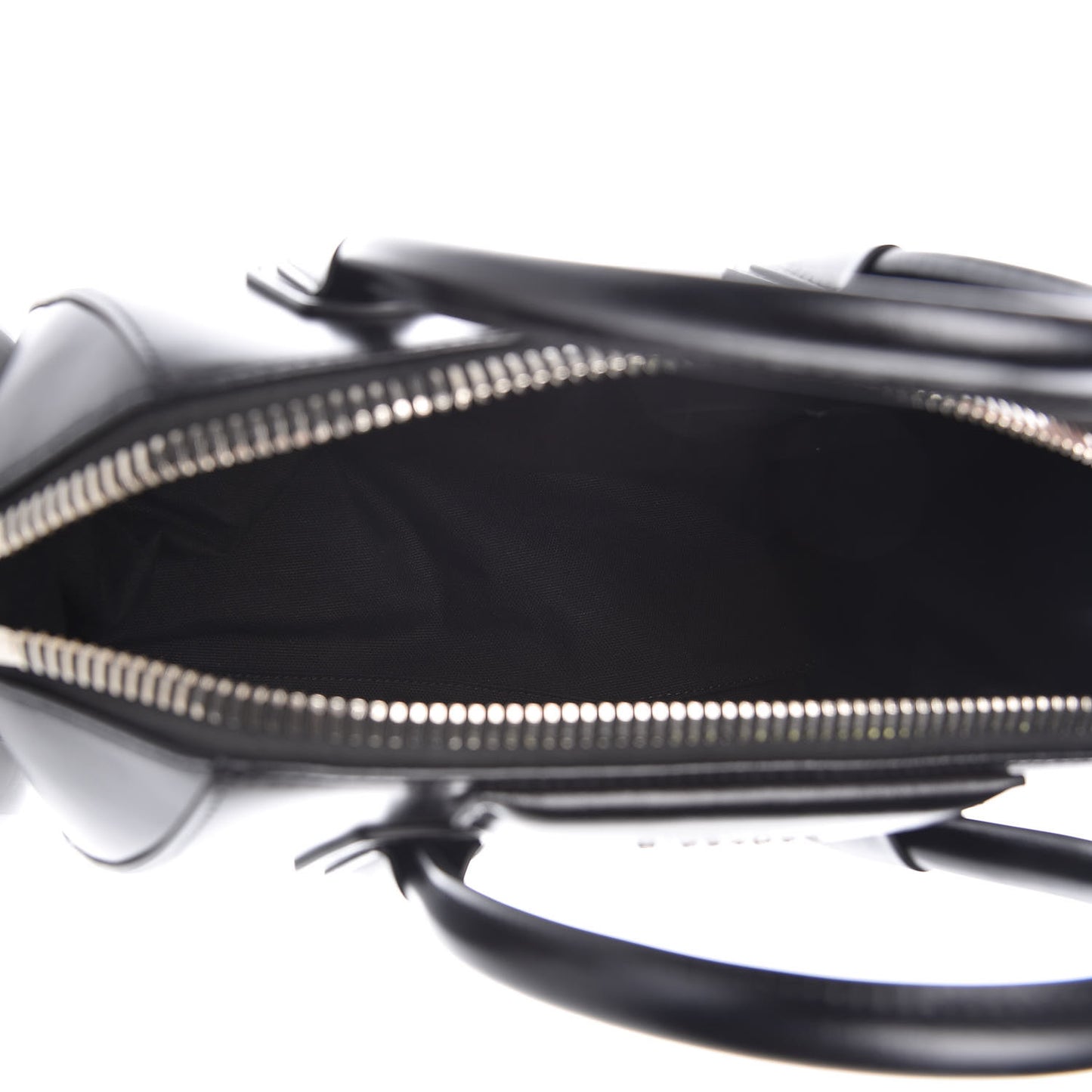 Shiny Lord Calfskin Small Antigona Black