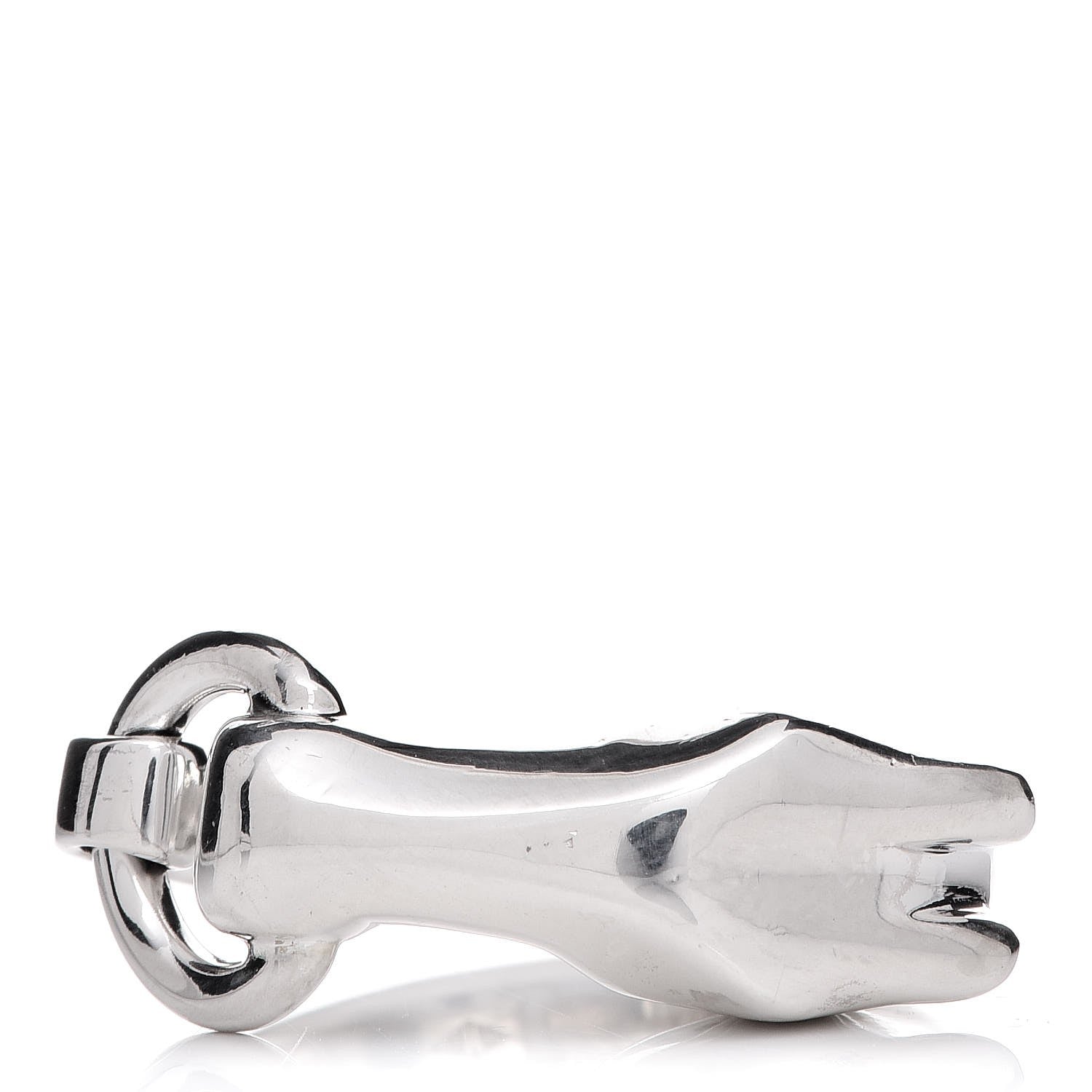 Hermes Sterling Silver Small Galop Ring 51 5.75 12 of 19