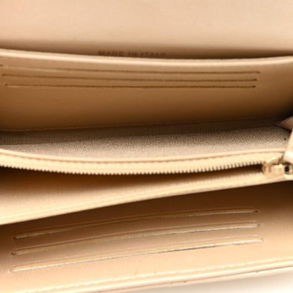 Chanel Lambskin Quilted Pearl My Shoulder Mini French Wallet On Chain WOC Light Beige 5 of 10