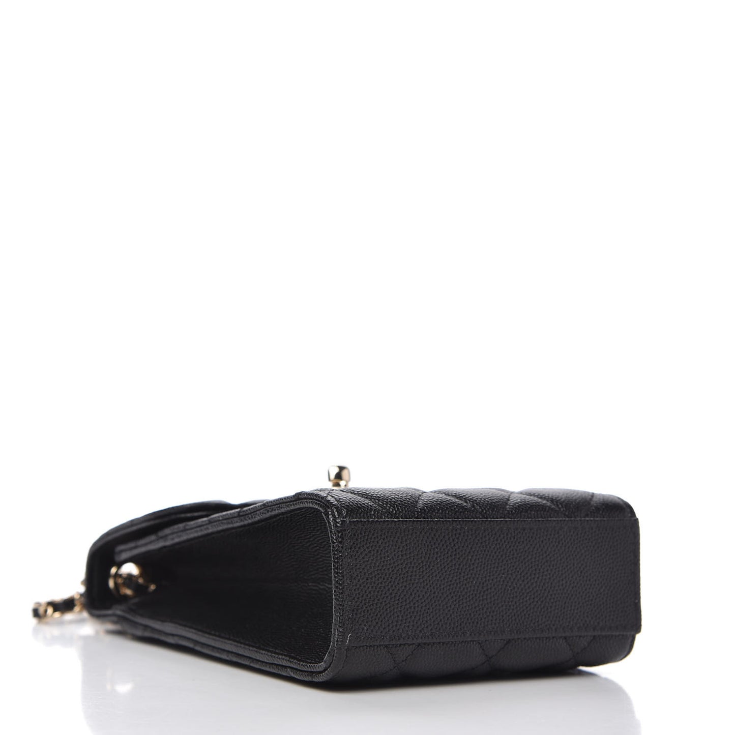 Caviar Quilted Classic Phone Holder Black