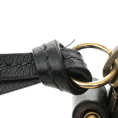 Gucci Calfskin Matelasse Mini GG Marmont Chain Shoulder Bag Black 13 of 14