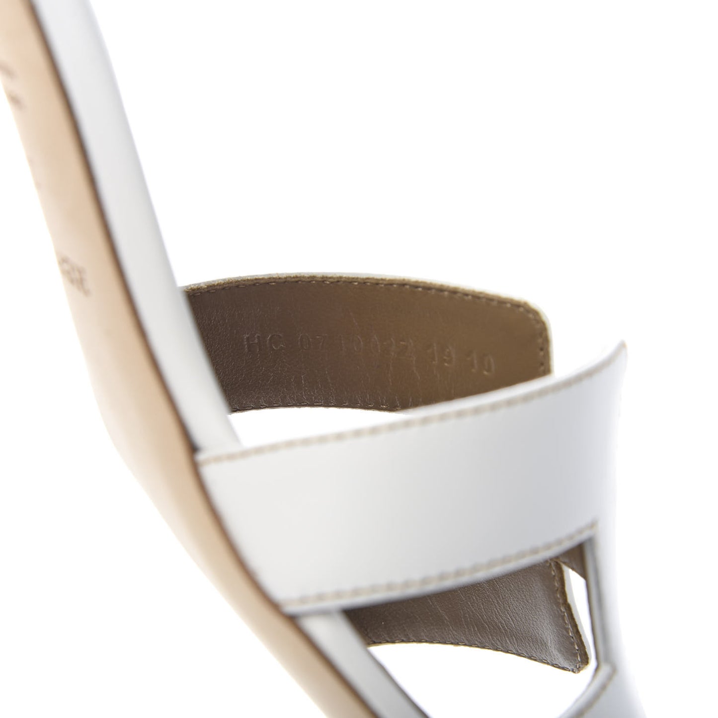 Calfskin Oasis Sandals 37.5 White