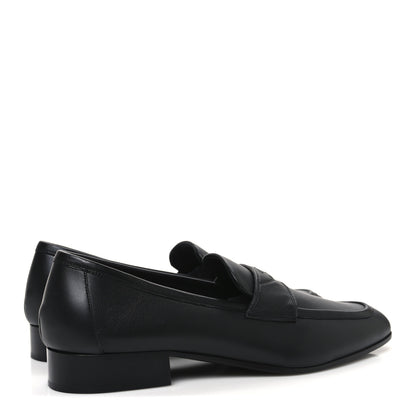 Chanel Lambskin Mens Stitched CC Loafers 43 Black 5 of 10