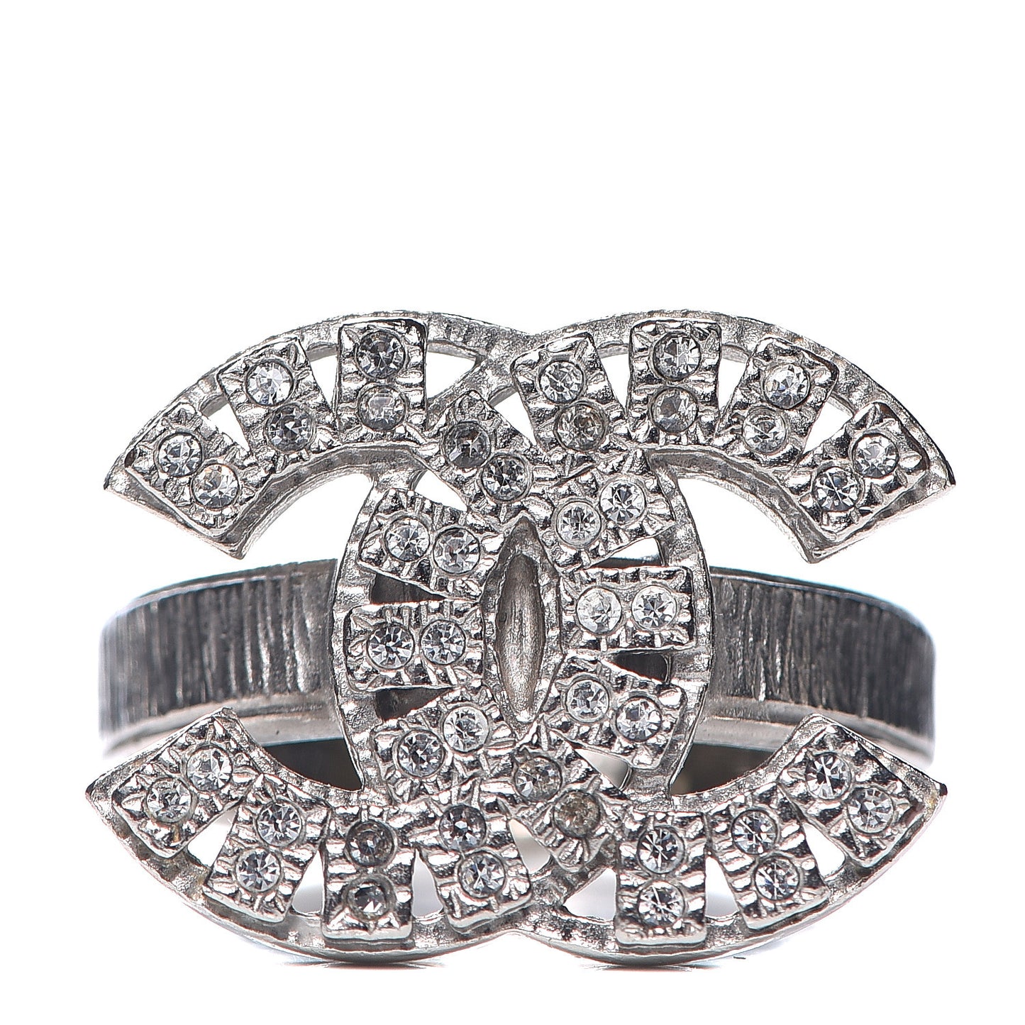 Crystal CC Ring 6 Silver