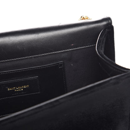 Saint Laurent Velvet Medium Monogram Kate Tassel Shoulder Bag Black 16 of 16