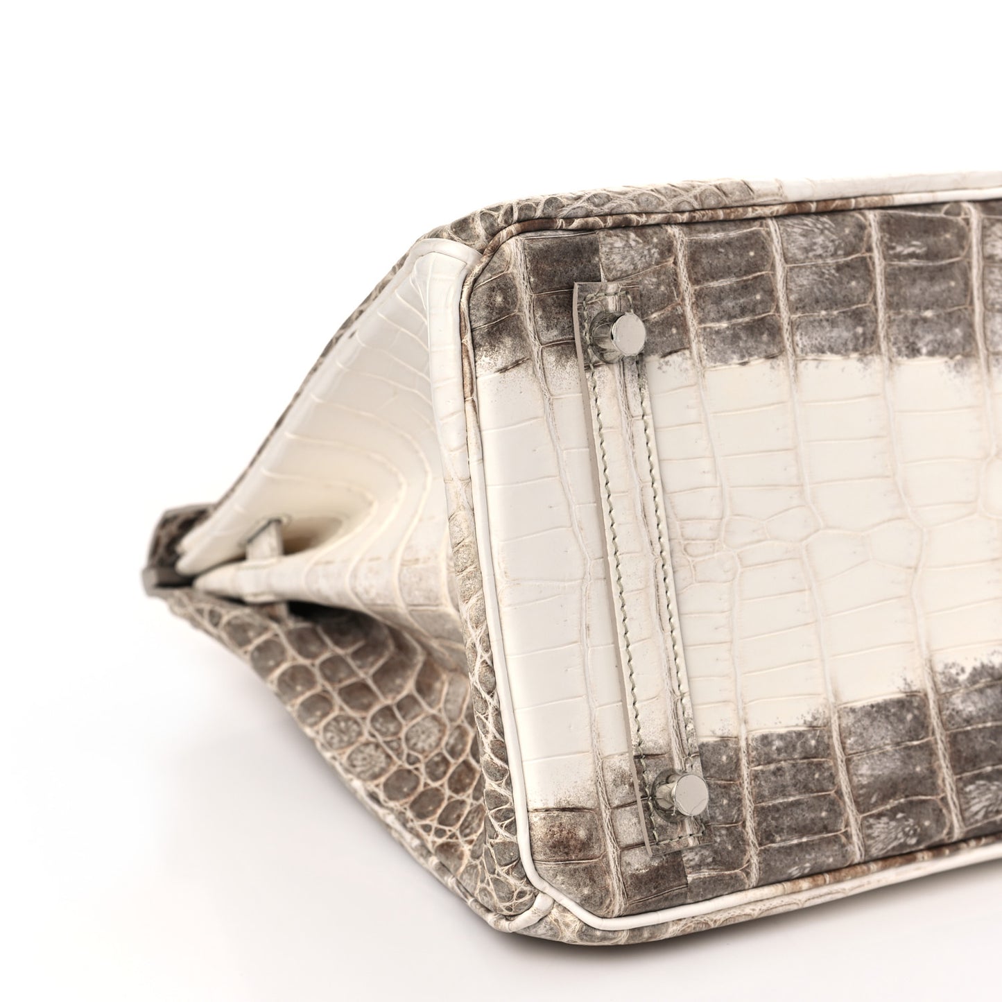 Matte Niloticus Crocodile Himalaya Birkin 30 Blanc