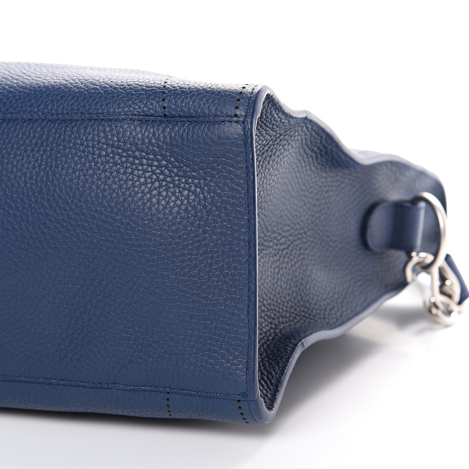 Balenciaga Veau Grana Perforated Blackout Hardware City Bleu Tanzanite 11 of 12