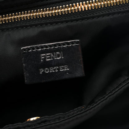 Fendi X PORTER Nylon Regular Belt Baguette Black 6 of 10
