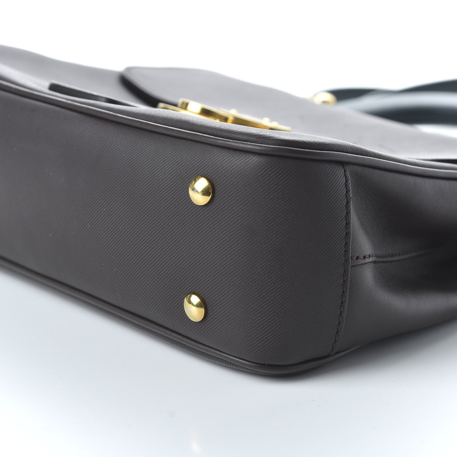 Burberry Trench Calfskin Medium DK88 Top Handle Bag Dark Chocolate 8 of 10