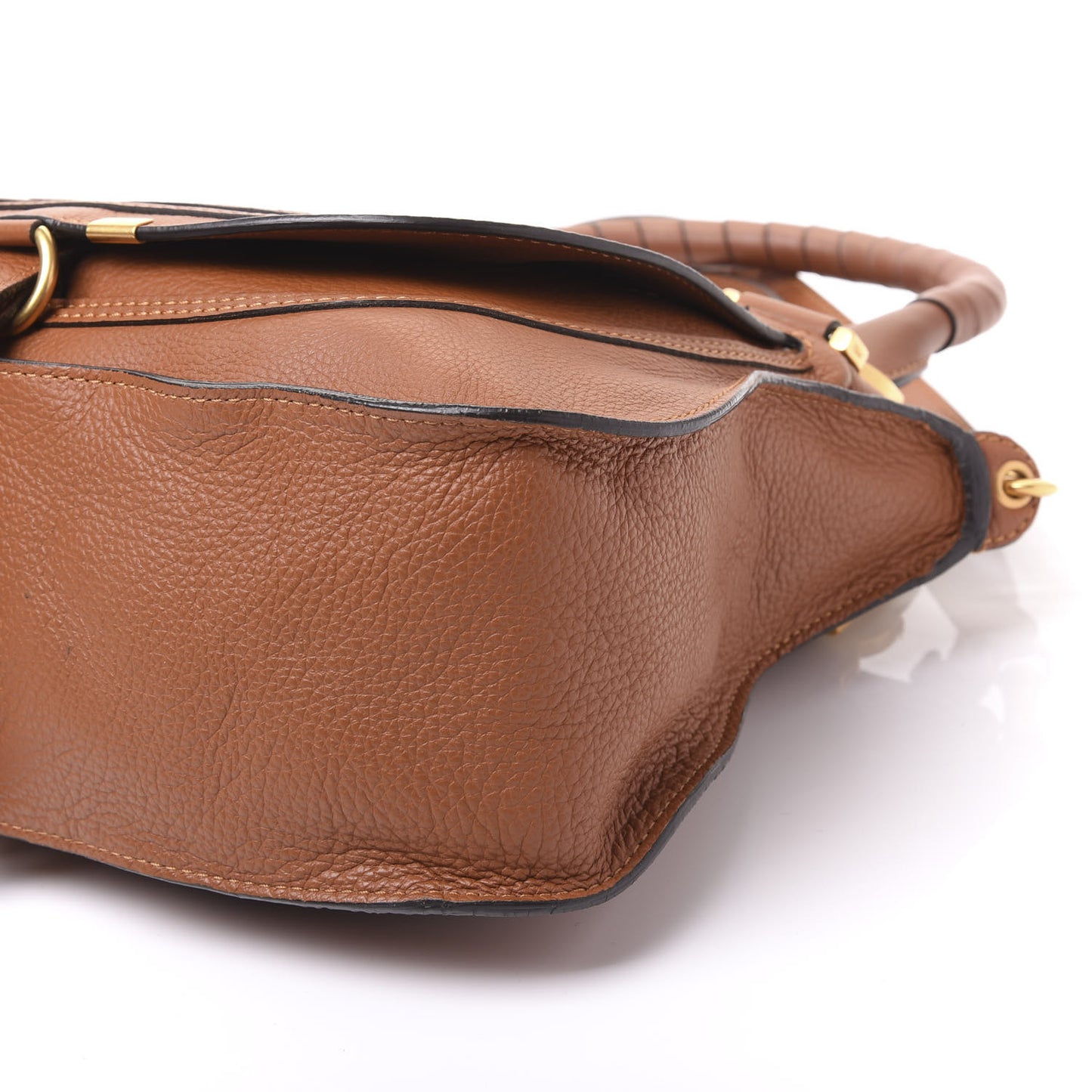 Calfskin Medium Marcie Satchel Tan