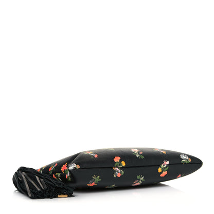 Saint Laurent Calfskin Flower Printed Small Monogram Crossbody Bag Black Multicolor 4 of 16