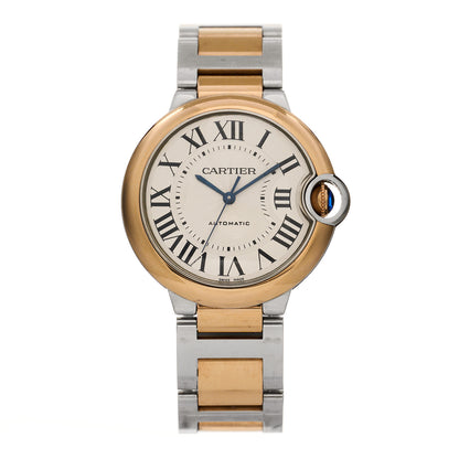Cartier Stainless Steel 18K Pink Gold 36mm Ballon Bleu De Cartier Automatic Watch 1 of 5