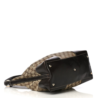 Gucci Monogram Medium Lovely Heart Hobo Brown 7 of 9