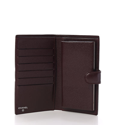 Chanel Caviar Timeless CC French Wallet Dark Bordeaux 4 of 11
