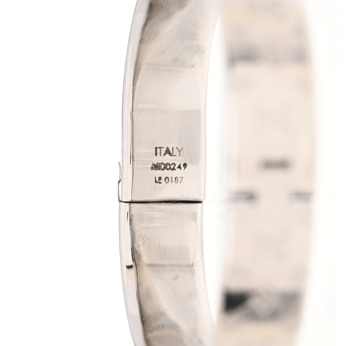 Palladium Monogram Nanogram Cuff S Silver