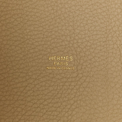 Hermes Taurillon Clemence Picotin Lock 18 PM Beton 7 of 10