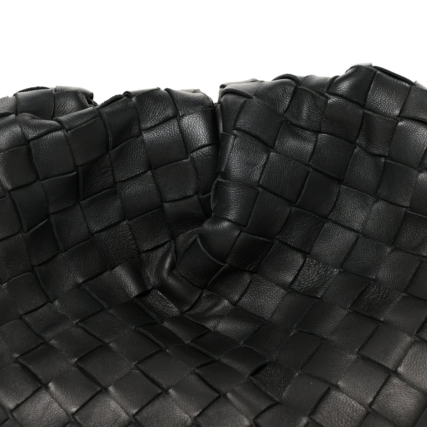 Nappa Maxi Intrecciato The Pouch Oversized Clutch Black