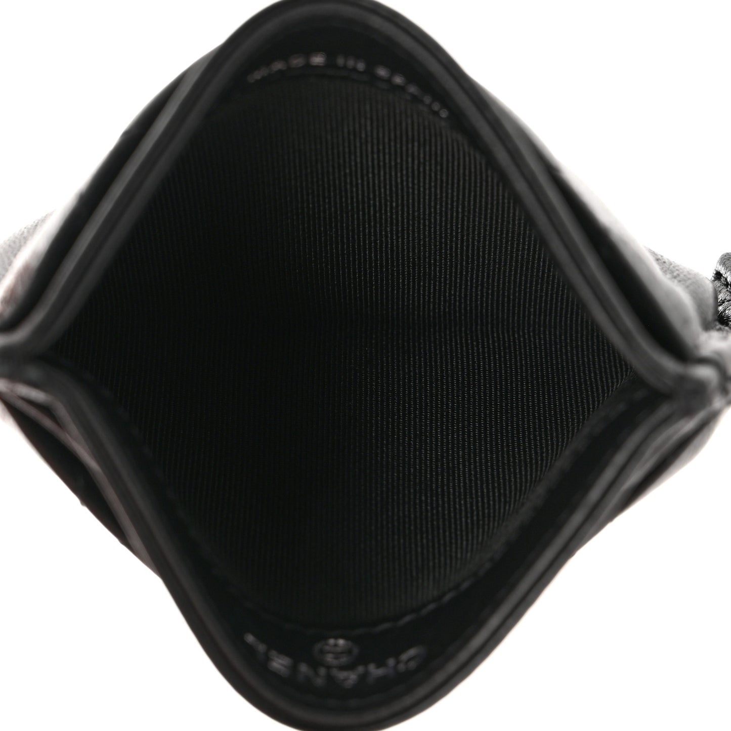 Lambskin Quilted Card Holder So Black