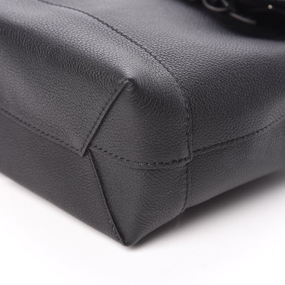 Louis Vuitton Calfskin Lockme Mini Backpack Black 6 of 9