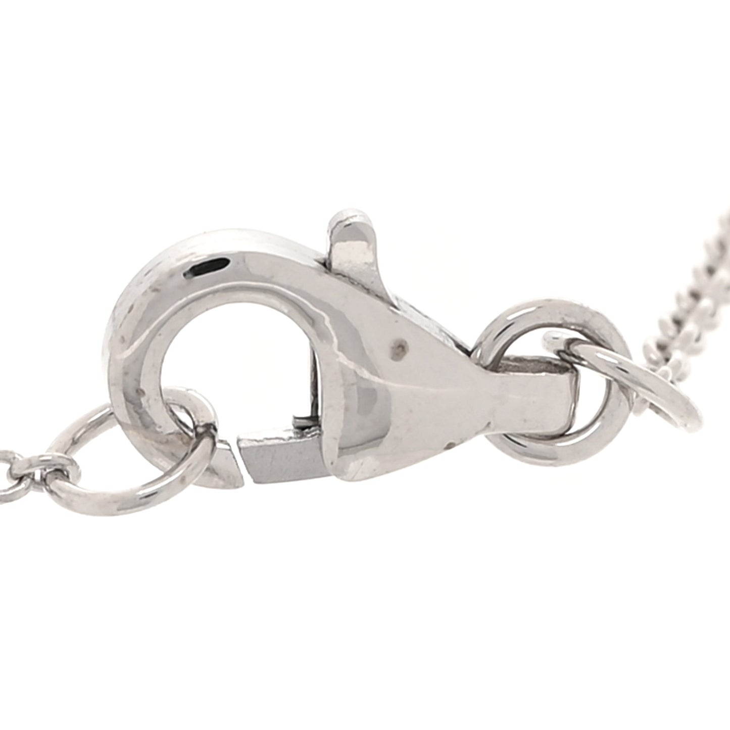 14K White Gold Diamond Butterfly Flower Charm Bracelet